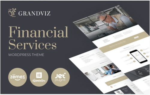 Grandviz – Financial Company Premium WordPress Theme grandviz financial company premium wordpress theme