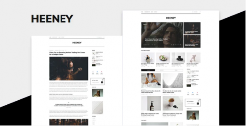 Heeney – Modern Blog HTML5 Template heeney modern blog html template