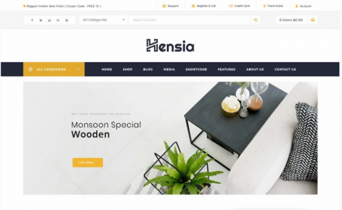 Hensia – Furniture Store WooCommerce Theme hensia furniture store woocommerce theme