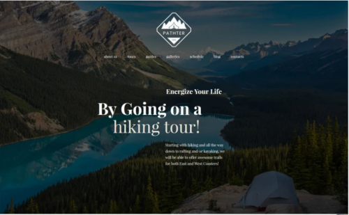 Hiking & Camping Tours WordPress Theme hiking camping tours wordpress theme