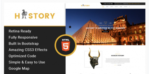 History- Museum & Exhibition HTML Template history museum exhibition html template