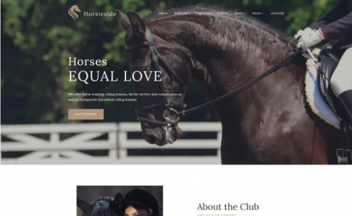 Horsieside – Equestrian Center Responsive WordPress Theme horsieside equestrian center responsive wordpress theme