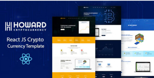 Howard – React JS Crypto Currency Template howard react js crypto currency template