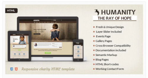 Humanity | Charity HTML5 Template humanity charity html template