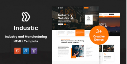 Industic – Factory and Manufacturing HTML5 Template industic factory and manufacturing html template