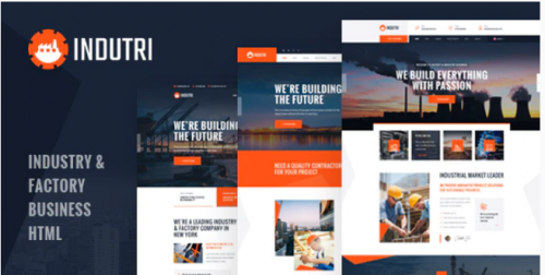 Indutri – HTML Template For Industry & Factory Business indutri html template for industry factory business