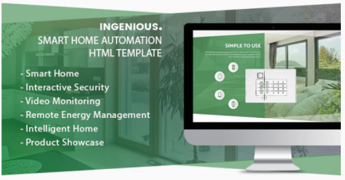 Ingenious – Smart Home Automation HTML Template ingenious smart home automation html template