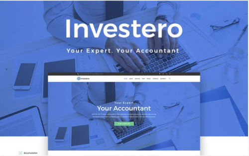 Investero – Accountant Expert Responsive WordPress Theme investero accountant expert responsive wordpress theme