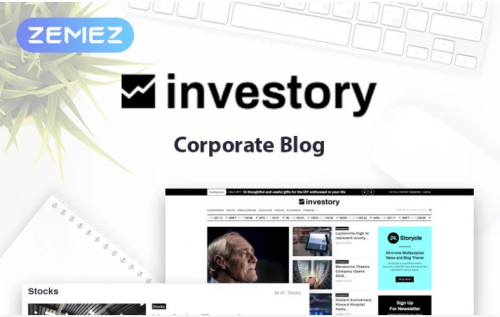 Investory – Corporate Blog Elementor WordPress Theme investory corporate blog elementor wordpress theme