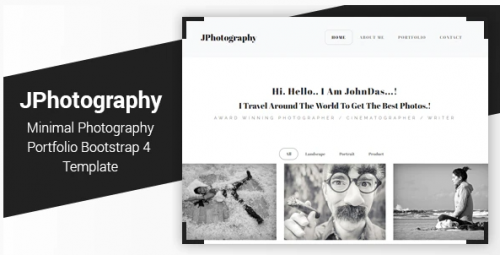 JPhotography – Minimal Photography Portfolio HTML5 Template jphotography minimal photography portfolio html template