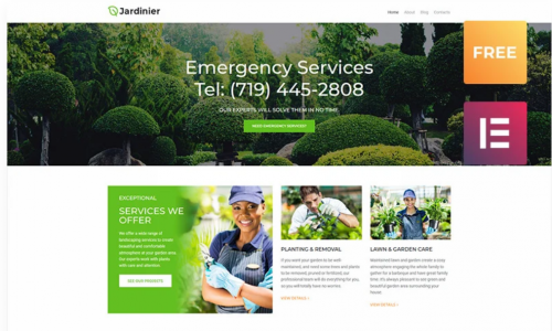 Jardinier lite – Landscaping Services WordPress Theme jardinier lite landscaping services wordpress theme