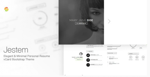 Jestem – Elegant & Minimal Resume vCard Theme jestem elegant minimal resume vcard theme