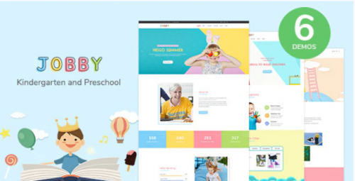 Jobby – Day Care and Kindergarten HTML5 Template jobby day care and kindergarten html template