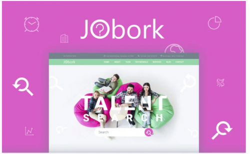 Jobork – Job Portal Template WordPress Theme jobork job portal template wordpress theme