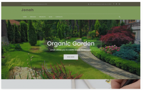 Jonah – Landscape Design and Lawn Mowing WordPress Theme jonah landscape design and lawn mowing wordpress theme