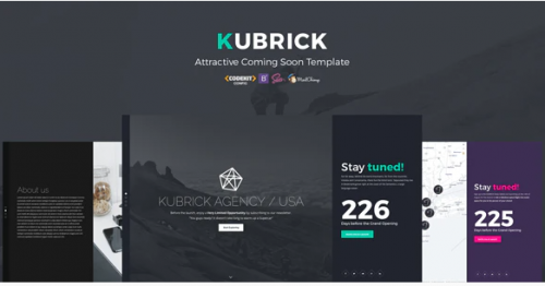 KUBRICK – Attractive Coming Soon Template kubrick attractive coming soon template