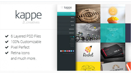 Kappe – Creative Full Screen HTML5 Template kappe creative full screen html template