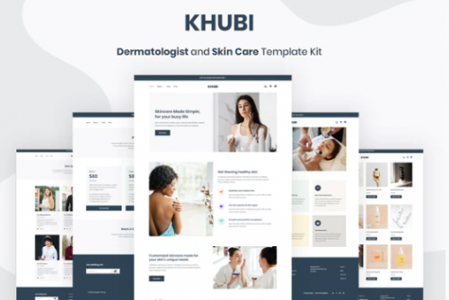 Khubi – Dermatologist & Skin Care Template Kit khubi dermatologist skin care template kit