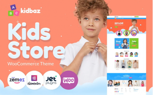Kidbaz – Kids Stuff ECommerce Modern Elementor WooCommerce Theme kidbaz kids stuff ecommerce modern elementor woocommerce theme