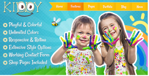 Kiddy – Children HTML Template kiddy children html template