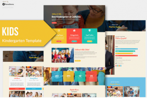 Kids – Kindergarten & Child Care Elementor Template Kit kids kindergarten child care elementor template kit