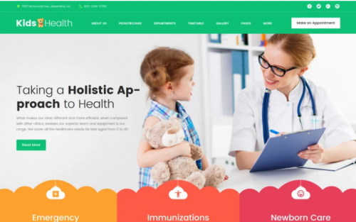 KidsHealth – Kids Clinic WordPress Theme kidshealth kids clinic wordpress theme