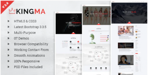KingMa | Creative Business Onepage HTML Template kingma creative business onepage html template