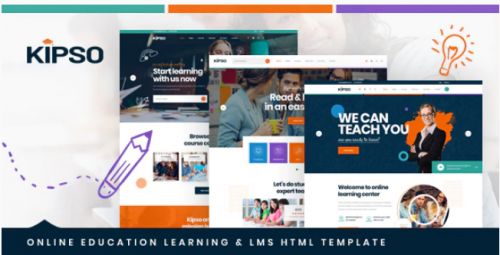 Kipso – Online Education Learning & LMS HTML Template kipso online education learning lms html template