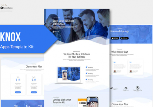 Knox – Technology & Apps Template Kit knox technology apps template kit