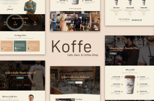 Koffe – Cafe & Coffee Shop Template Kit koffe cafe coffee shop template kit