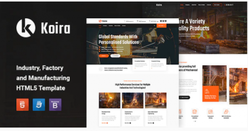 Koira – Industry and Manufacturing HTML5 Template koira industry and manufacturing html template