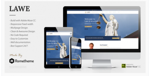 LAWE – Lawyer and Attorney Muse Template lawe lawyer and attorney muse template