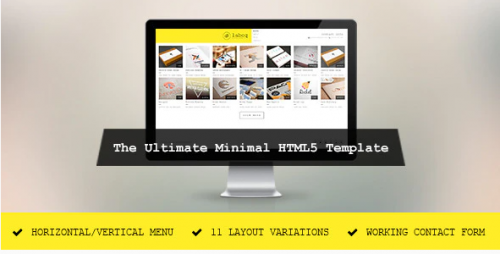 Laboq – The Ultimate HTML5 Minimal Template laboq the ultimate html minimal template