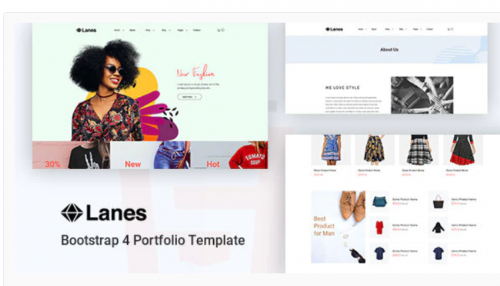 Lanes – Fashion Store HTML Template lanes fashion store html template