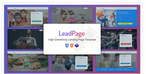 LeadPage – Multipurpose Marketing HTML Landing Page Template leadpage multipurpose marketing html landing page template