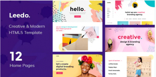 Leedo – Modern, Colorful & Creative Portfolio HTML5 Template leedo – modern colorful creative portfolio html template