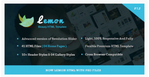 Lemon – Spa and Beauty Responsive HTML5 Template lemon spa and beauty responsive html template