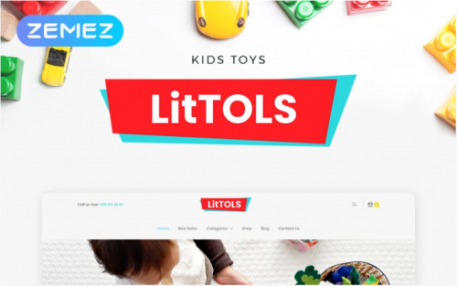LitTOLS – Toys & Games Store Elementor WooCommerce Theme littols toys games store elementor woocommerce theme