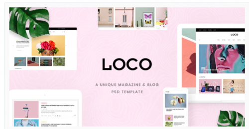 Loco – Fashion Magazine & Shop PSD Template loco fashion magazine shop psd template