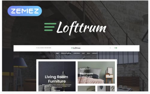 Lofttrum – Furniture Online Shop Elementor WooCommerce Theme lofttrum furniture online shop elementor woocommerce theme