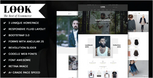 Look – Responsive E-commerce HTML5 Template look responsive e commerce html template