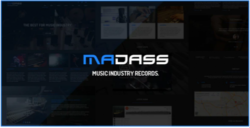Madass – Music Industry HTML Template madass music industry html template