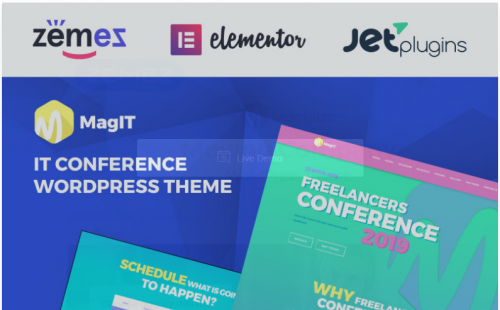 MagIT – IT Conference Elementor WordPress Theme magit it conference elementor wordpress theme