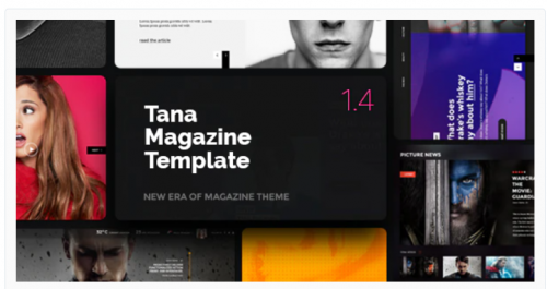 Magazine Tana – News, Music, Movie, Blog, Fashion Template magazine tana news music movie blog fashion template