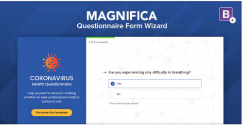 Magnifica – Coronavirus Questionnaire Form Wizard magnifica coronavirus questionnaire form wizard