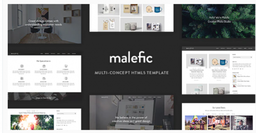 Malefic – Multipurpose One Page HTML5 Template malefic multipurpose one page html template