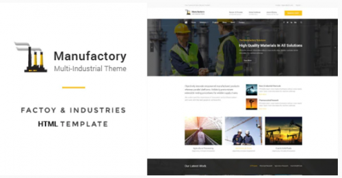 Manufactory: Multi-Industrial HTML Template manufactory multi industrial html template