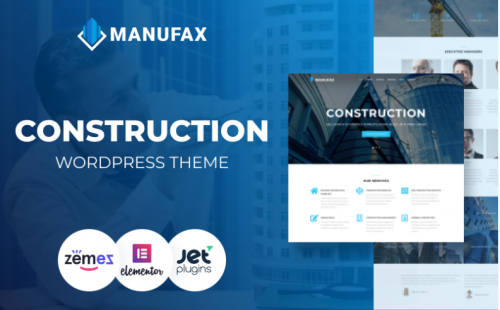 Manufax – Construction Multipurpose Creative Elementor WordPress Theme manufax construction multipurpose creative elementor wordpress theme