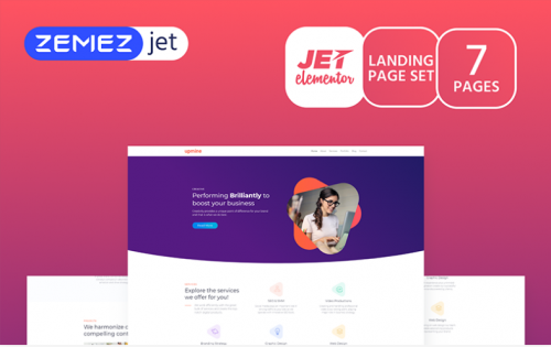 Marketz – Digital Agency Jet Elementor Template markent digital agency jet elementor template