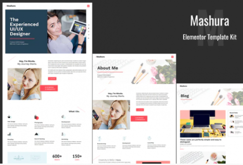 Mashura – Portfolio Elementor Template Kit mashura portfolio elementor template kit